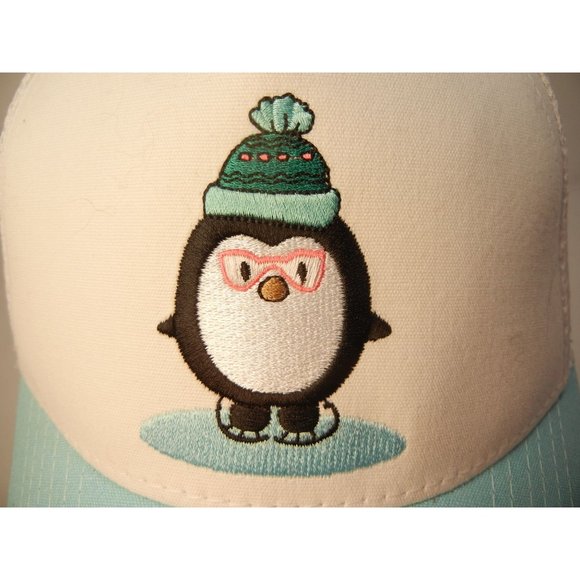 Penguin  trucker hat Small head size snap back NWT Makerwear - Picture 2 of 8